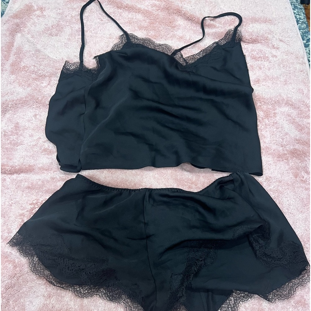 Black Cami, and lace short set from Victoria’s Secret size medium
